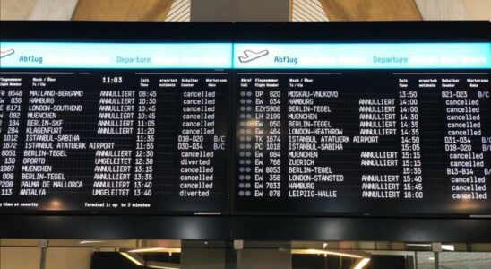 Crisis at the airport in Germany Hundreds of flights were