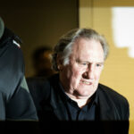 France Gerard Depardieu in front of the court on the