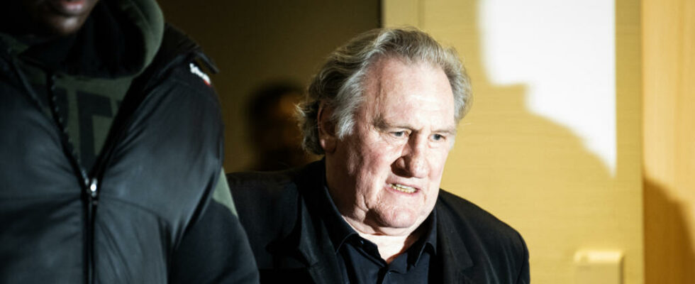 France Gerard Depardieu in front of the court on the