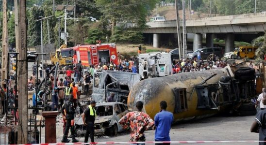 Gas loaded tanker exploded in Nigeria 4 dead 14 injured