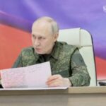 He gave a message by military camouflage Kursk statement from