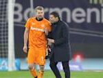 Lukas Hradecky was disappointed with a bench in the top