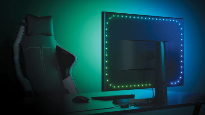 Nanoleaf offered the RGB light solution behind the new monitor