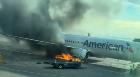 Passengers were lined up on the wing of the plane