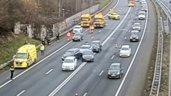 Road again after chain collision with 10 cars on A27