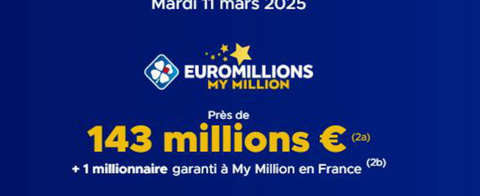 The draw of this March 11 2025 143 million euros