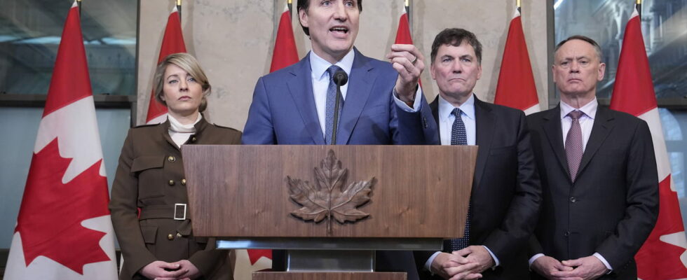 Trudeau pays Trump in a solemn speech he reacts with