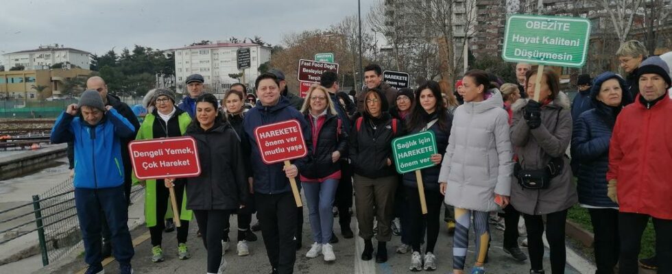 World Obesity Day today Kadikoy people walked for awareness…